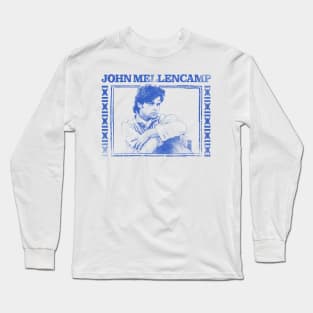 John Mellencamp //// Vintage Style Faded Design Long Sleeve T-Shirt